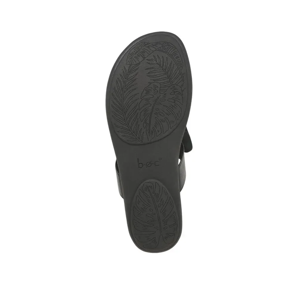 BOC BY BORN Kendal Floral Appliqué Sandal Black Size 7 - Picture 6 of 7